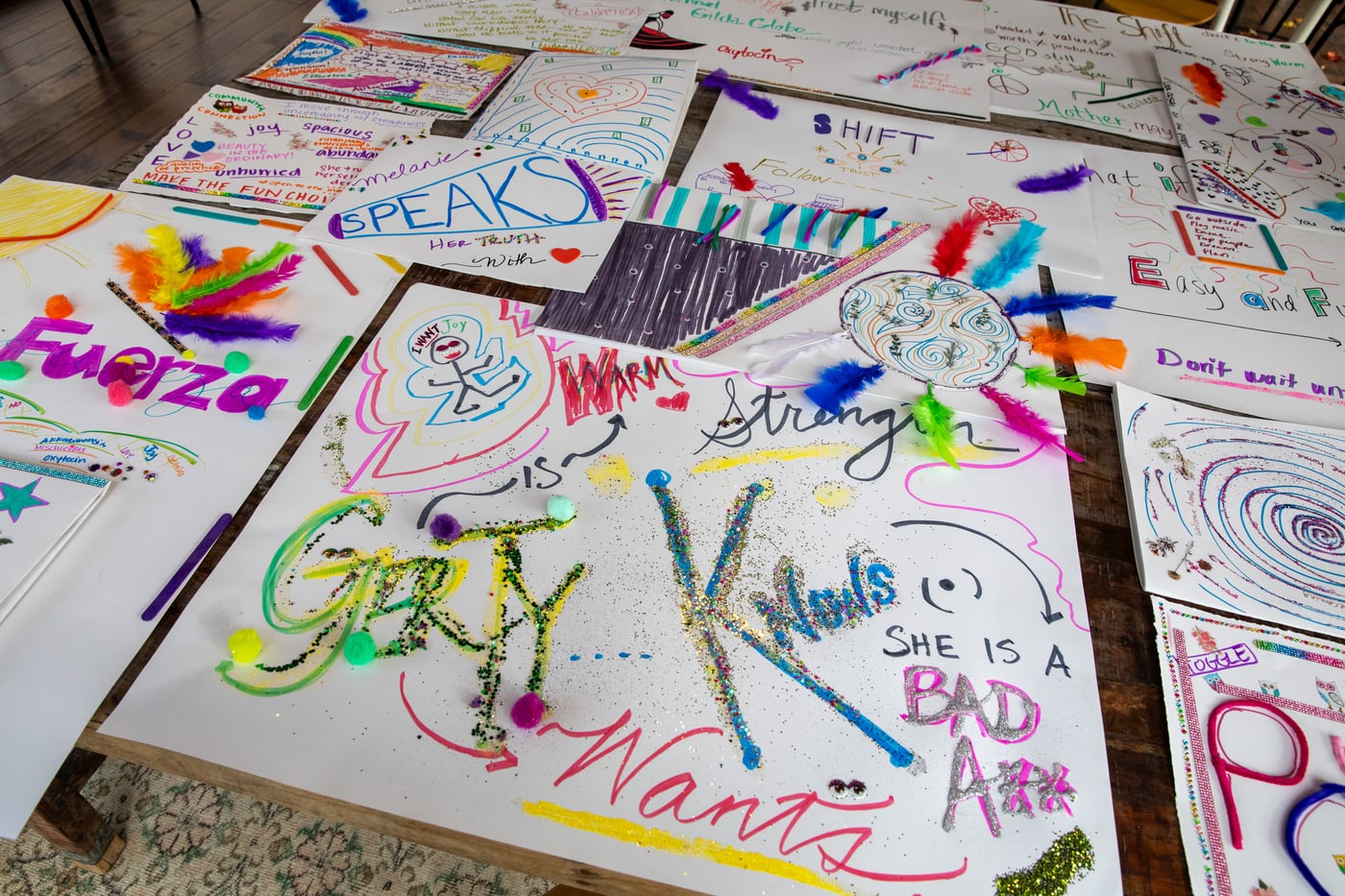 Words, color, and creativity turned possibilities into something participants could take home.